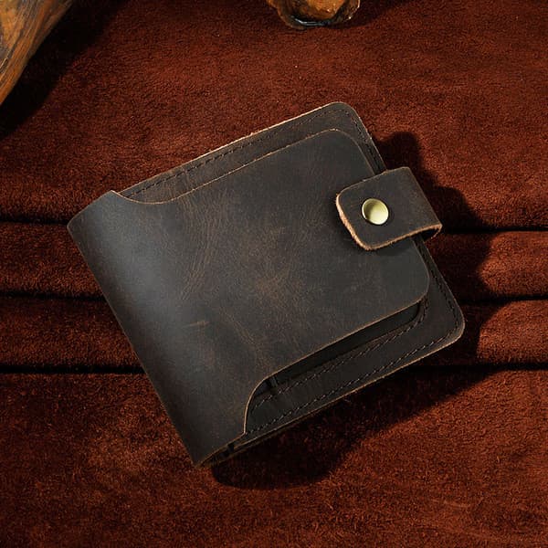 | carteira masculina grande | 【carteira masculina couro】 carteira masculina original ❀Primeira camada de couro de cavalo