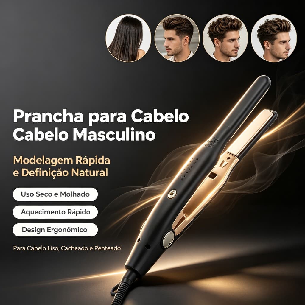 Mini Chapinha Alisadora Para Cabelo Curto Elétrico Bivolt baby liss prancha de cabelo profissional
