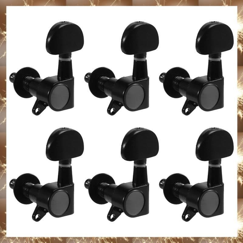 (Div 6PCS Afinadores De Travamento Cabeças De Afinação Bloqueio De Cordas Afinador De Pinos Máquina De Guitarra Elétrica