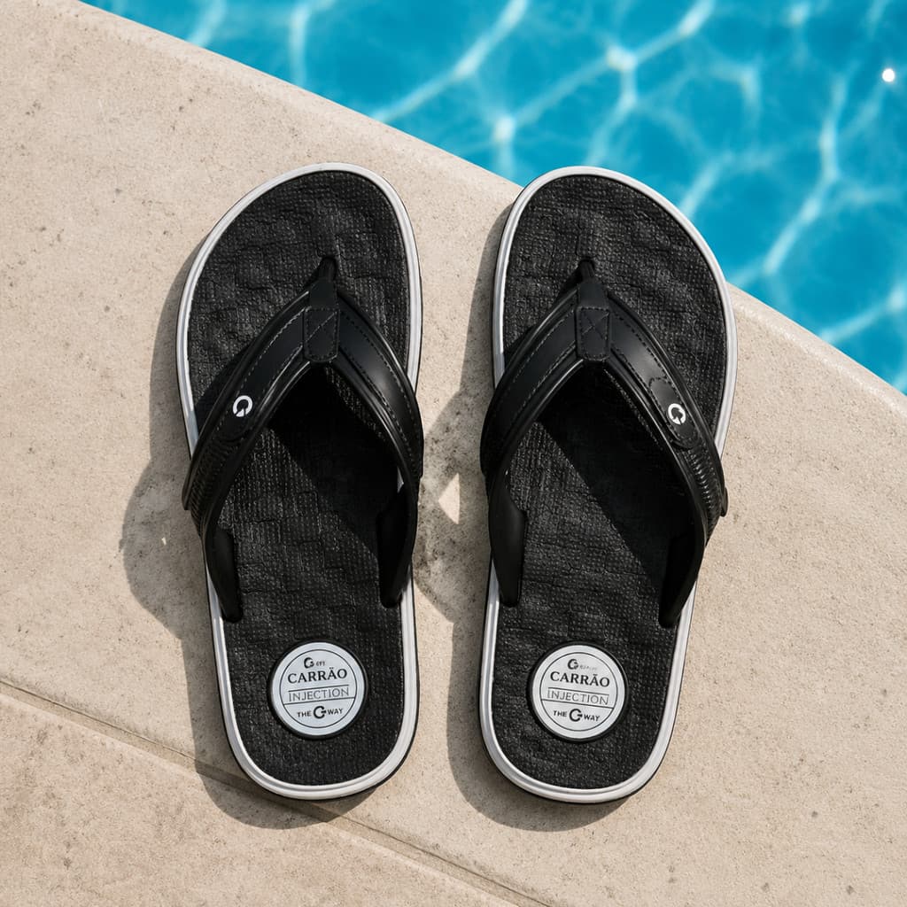 Chinelo Masculino Cartago De Dedo Confortável Leve Antiderrapante Para Homem Adulto Casual