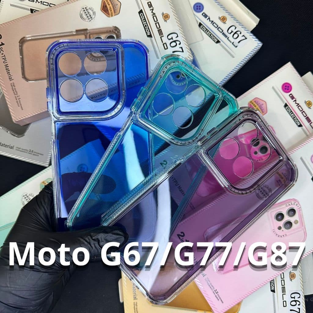 Capa + Pelicula 3D ou só Capinha Space 3 Anti Impacto Para Motorola Moto G67 / G77 / G87