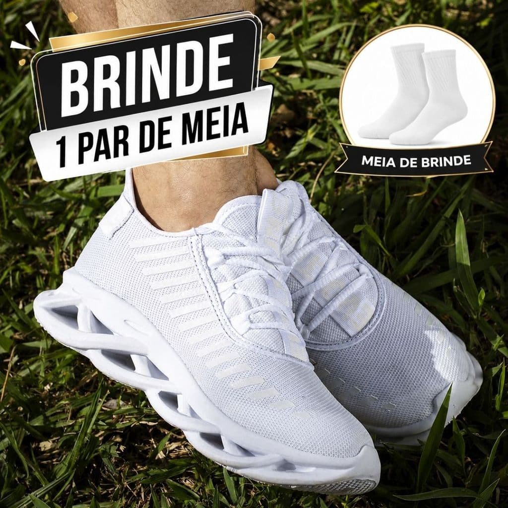 Tênis Masculino Ultra Leve Para Uso Diário Para Corrida Com Língua Integrada Economia Garantida Acompanha Meia