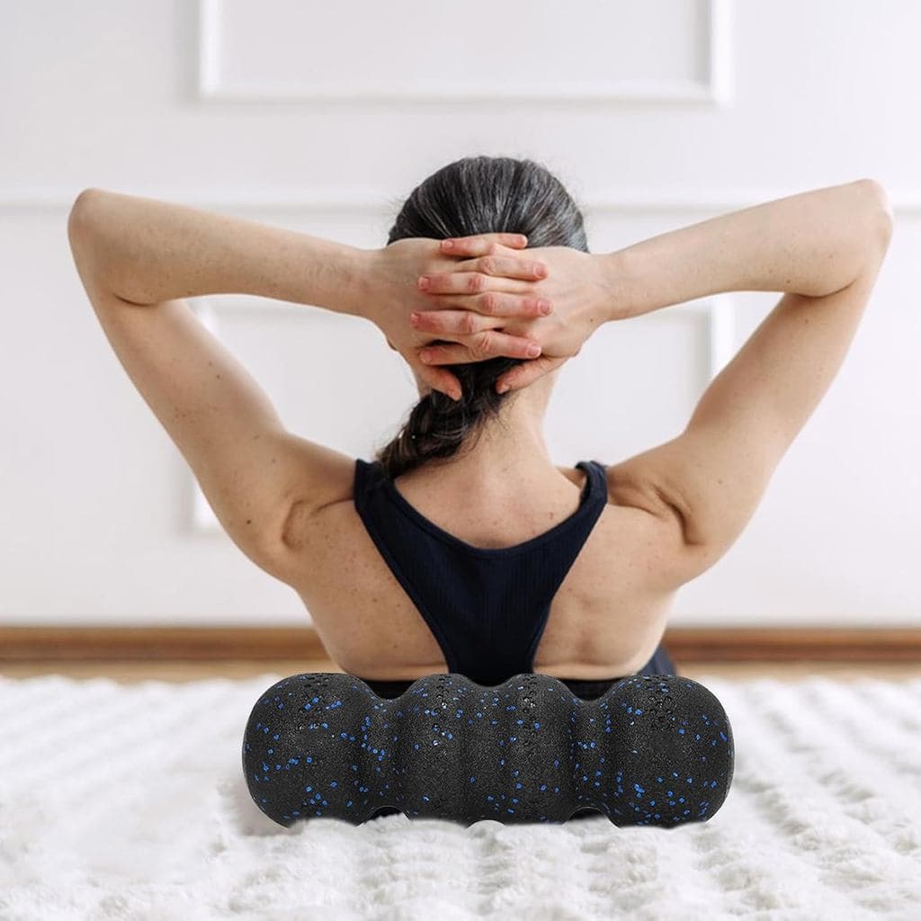 Rolos de Espuma - Rolos de Espuma de Alta Densidade 45 x 15 cm |   Rolo de Yoga Longo para Fitness |   Massageador com D