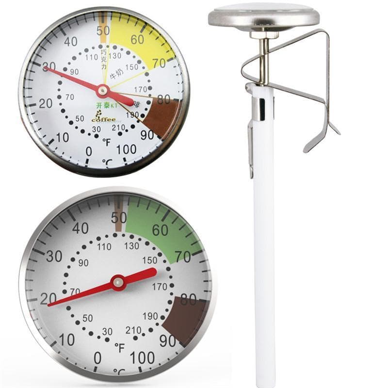 1 Peça Sonda Mecânica Medidor De Temperatura Dial F/C Ferramentas De Cozinha Alimentos Líquido Leite Café Termômetro