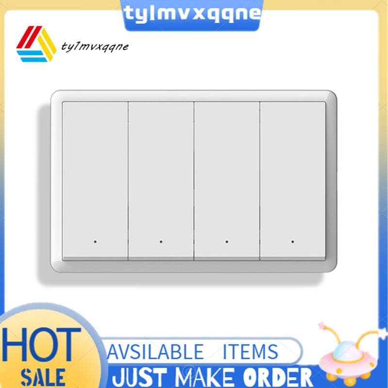 Tuya ZigBee Interruptor Inteligente Fio Neutro Opcional Botão De Parede Dos Eua De Luz AC100-240V Para