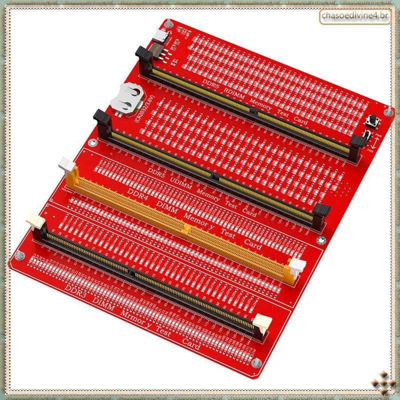 [Yzr] ComboMemory Tester Combo DDR3/4/5 RDIMM/UDIMM Cartão De Teste De Memória Computador De Mesa Com Indicadores LED