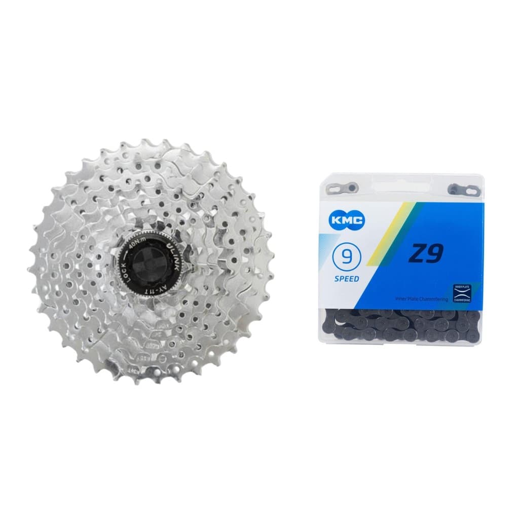 Cassete 9v 11 40 K7 9v 11/40d Bicicleta com Corrente 9v Bike Promoção