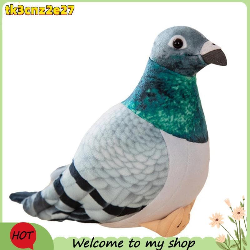 Pássaro Brinquedo De Pelúcia Simulação Pombo Bonito Animal Boneca Fotografia Adereços Decoração Para Casa Presente