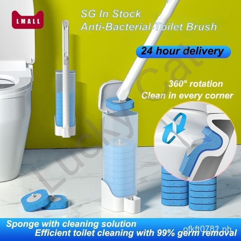 Escova de Limpeza Descartável para Vaso Sanitário com Suporte SG seller - Acessório de Limpeza para Banheiro