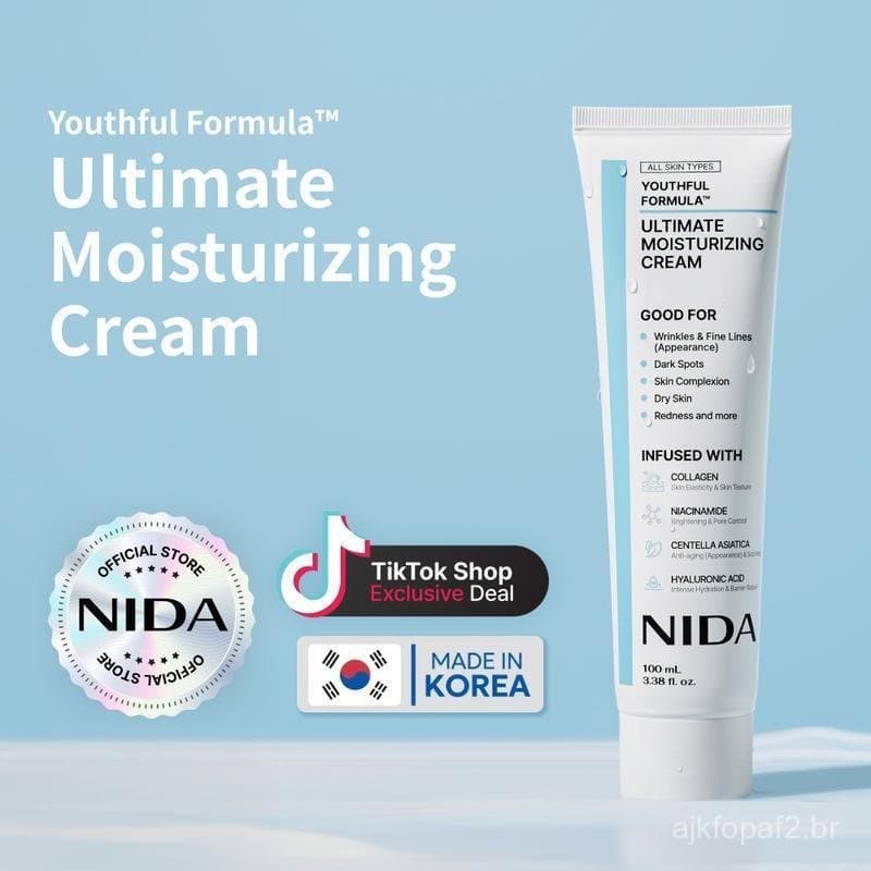 Creme Hidratante Supremo Nidayouthful (100ml)/Colágeno, Niacinamida, Centella Asiatica OIG9