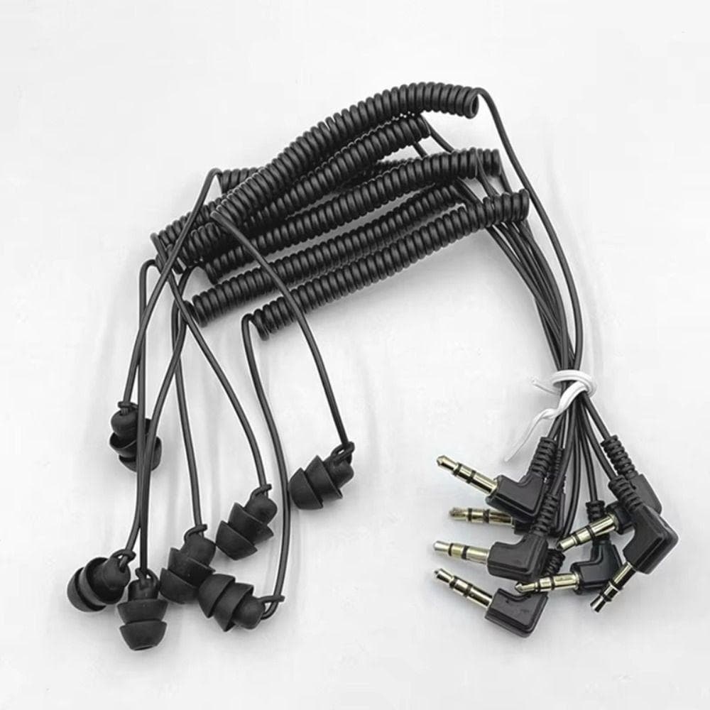 Fone De Ouvido De Lado Único , Cabo Flexível Intra-Auricular , Fones Com Mola De 3.5 Mm , Fio , Graves Pesados Únicos