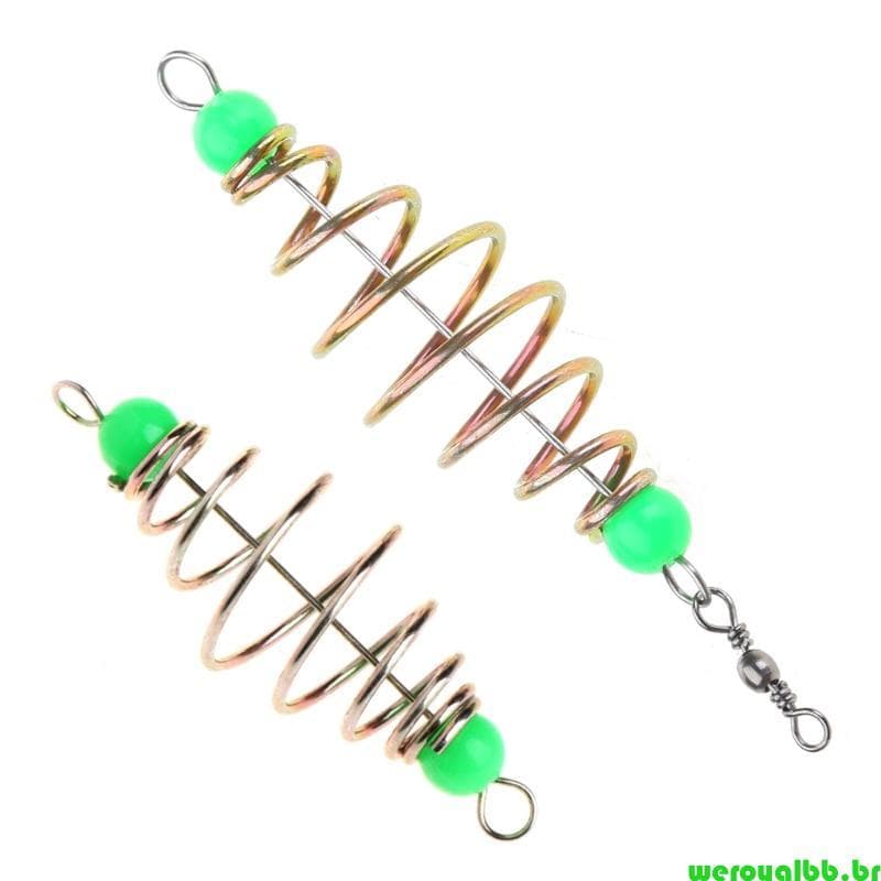 weroyalbb Iscas Pesca Conjunto 10 Alimentador Da Carpa Gaiola Pingente Grânulo Para Pequeno