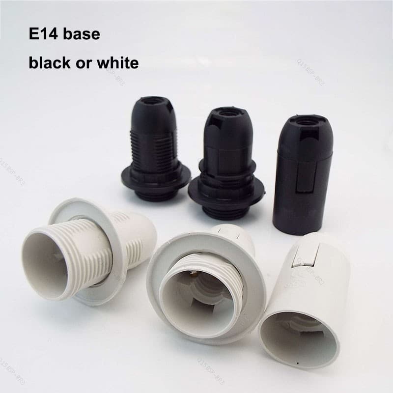 E27 E14 AC Tomada De Energia led Lâmpada base Conversor Cabeça Suporte Parafuso Elétrico Sombra Da BR15B3