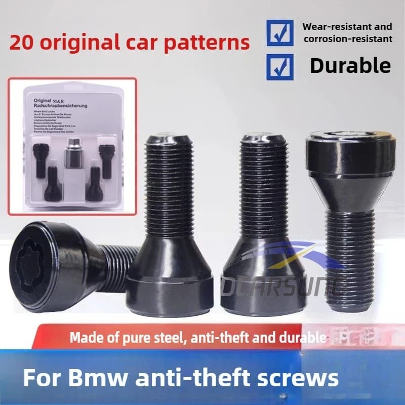 Para BMW 1 2 3 5 7 Série MINI Z4 X1 X3 X4 X5 X6 Pneu Anti-Roubo Parafusos Do Cubo Da Roda