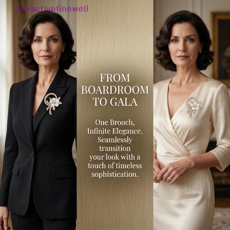 AWBR Pino De Coração Com Imitação De Flor De Pérola Design Para Mulheres Broche Versátil Banquetes De Festa Ornamento De