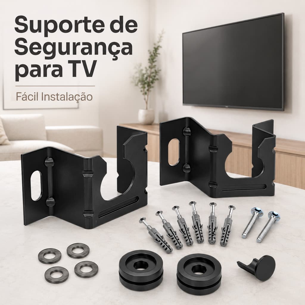 Suporte Fixo para Monitor e TV Universal de 10 a 100 Polegadas até 80kg Completo