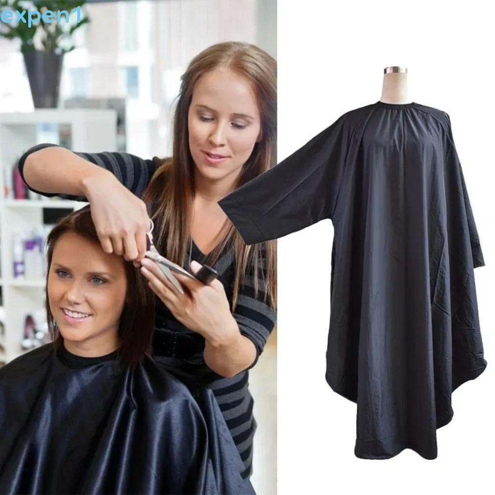 EXPEN Capa De Corte De Cabelo De Manga Longa , Avental Profissional À Prova D'água , Pano De Cabeleireiro Para Salão De