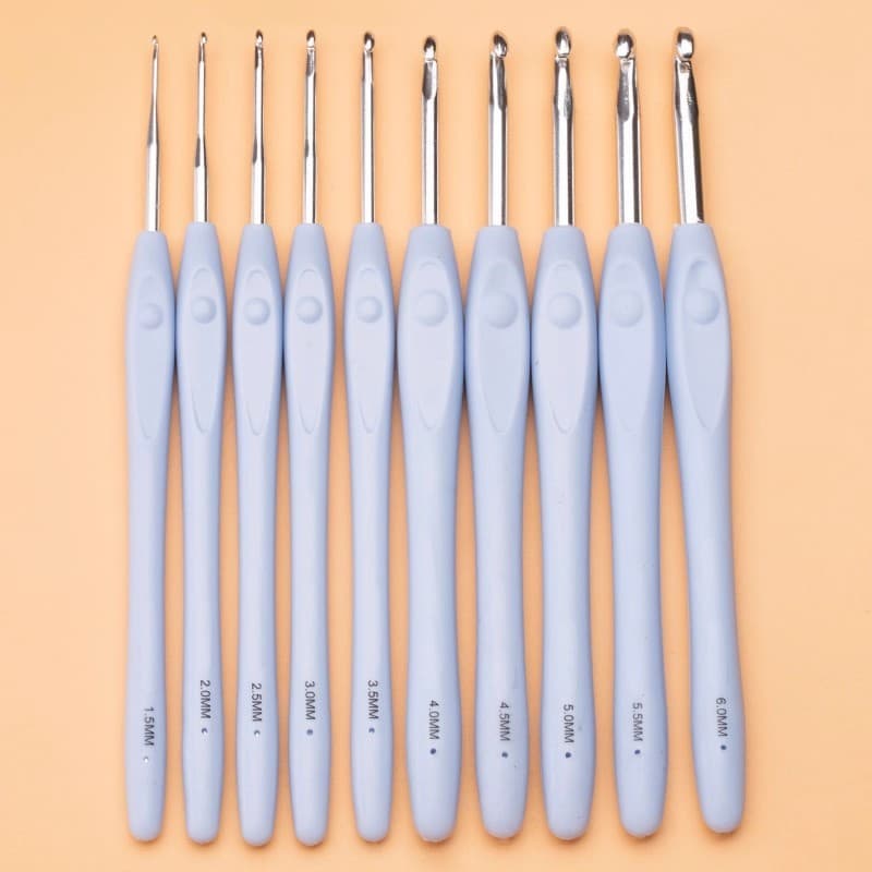 Conjunto completo de ferramentas de crochê, marcadores de ponto, kit de materiais para crochê artesanal, fios para bonec