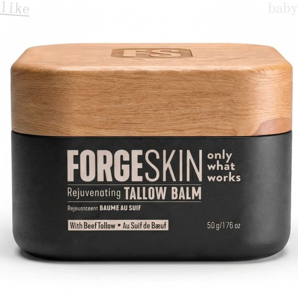 FORGEWrinkleDefense&Anti-AgingBeefTallowMoisturizerforMen-FaceBalmcareforDryRoughTallow-BasedMensFaceLotionforHydrationF