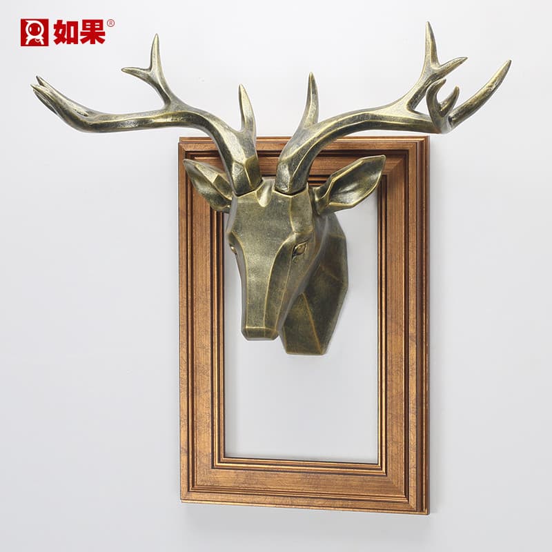 Criativo europeu decoração Animal cabeça de veado decoração da parede sala estar café entrada decoração da parede restau