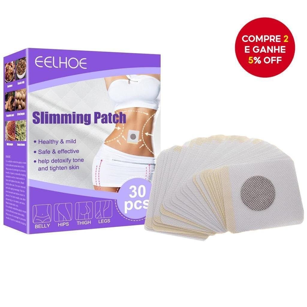 Adesivo Emagrecedor Eelhoe, 30 Peças para Perda de Peso, Adesivo para Queima de Gordura na Cintura e na Barriga
