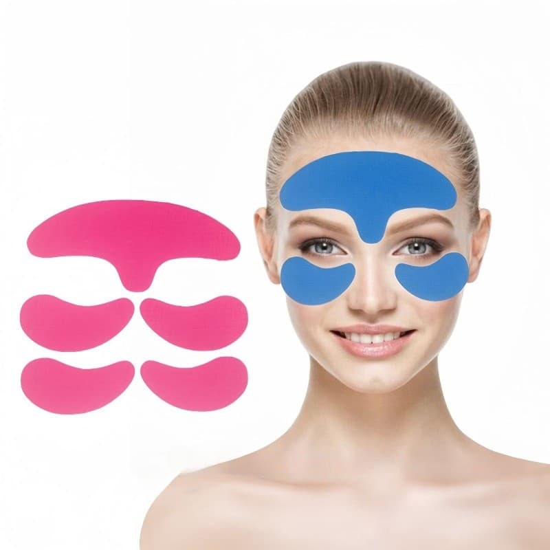 30 Peças De Fita Facial Para Lábios , Olhos E Testa É Usada Patches Faciais Noturnos Adesivos De Linha De Sorriso . Adeq