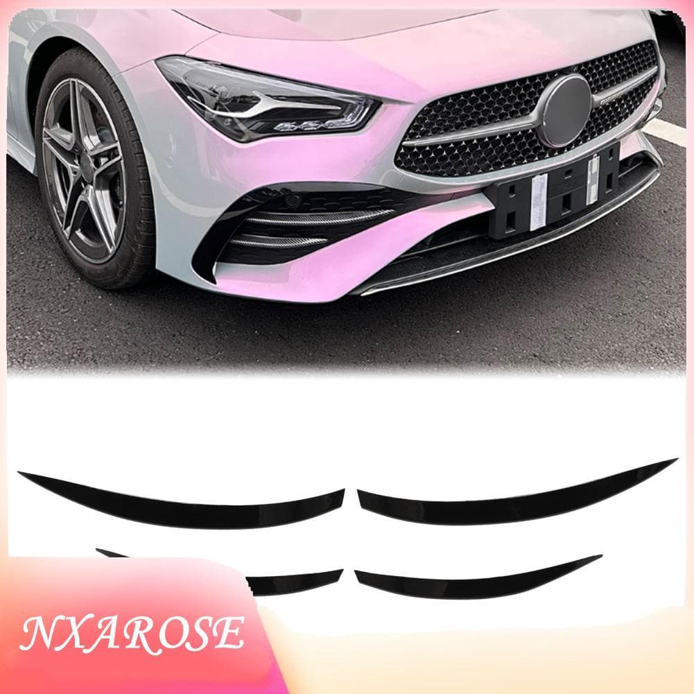 Nxarose Keenso decoração da grade do pára-choque dianteiro do carro 4 peças guarnição lateral CLA classe C118 X118 AMG