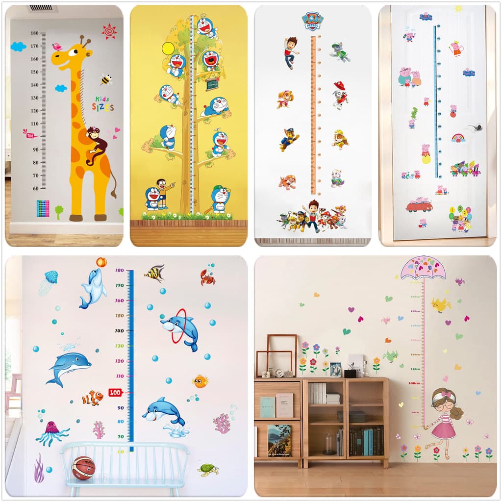 Adesivos de parede para quarto de crianças, desenhos animados, quarto de bebê, jardim de infância, decoração de parede d