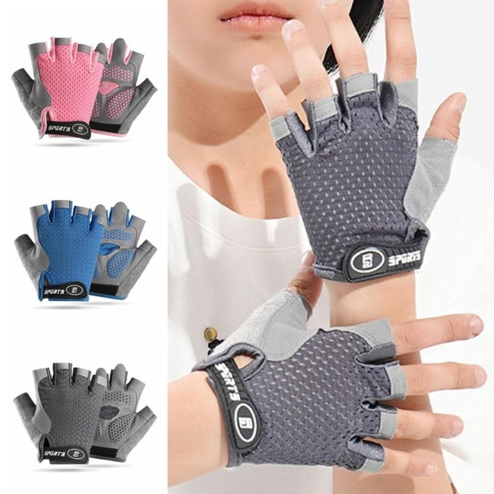 Luvas Esportivas Infantis SHIGONG , De Exercício Sem Dedos Antiderrapantes Com Absorção De Choque , Resistentes Ao Desga