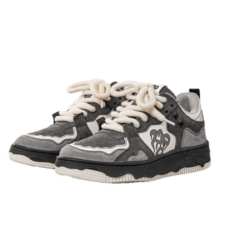 Versão coreana nicho tênis casuais feminino 2025 primavera novo estilo sapatos brancos ins estilo Hong Kong estudantes A