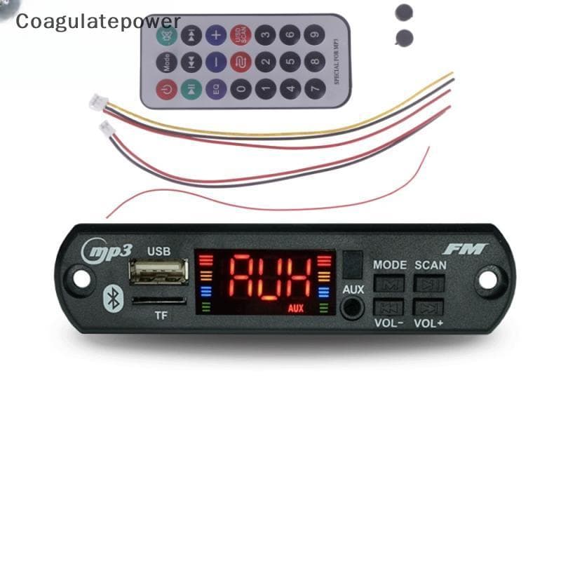 COA 1 Conjunto 12V USB TF Rádio Sem Fio Música Carro MP3 Player Com Controle Remoto 5.0 Mini MP3 WMA Módulo De Áudio Pla