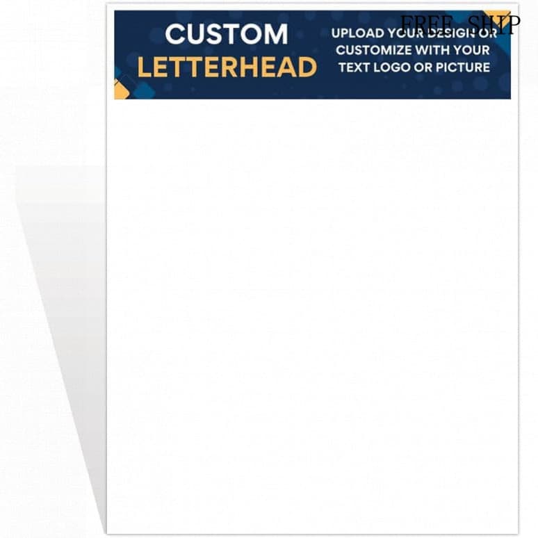 Papel Timbrado Personalizado (8.5x11) para Correspondência Comercial |   Papel Timbrado Personalizado para Correspondênc