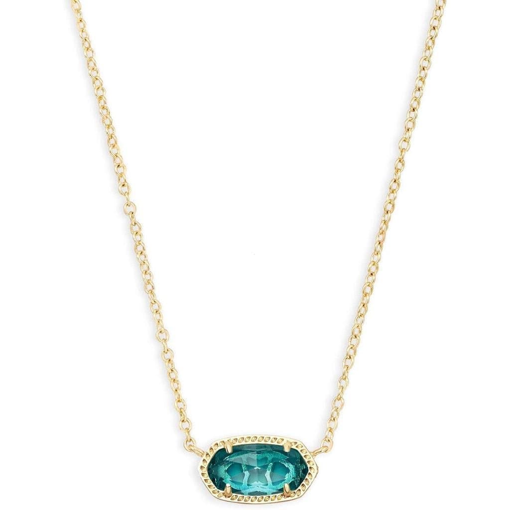Colar com Pingente Elisa Kendra Scott para Mulheres, Joia de Moda, Banhado a Ouro 14k V180 MUHZ