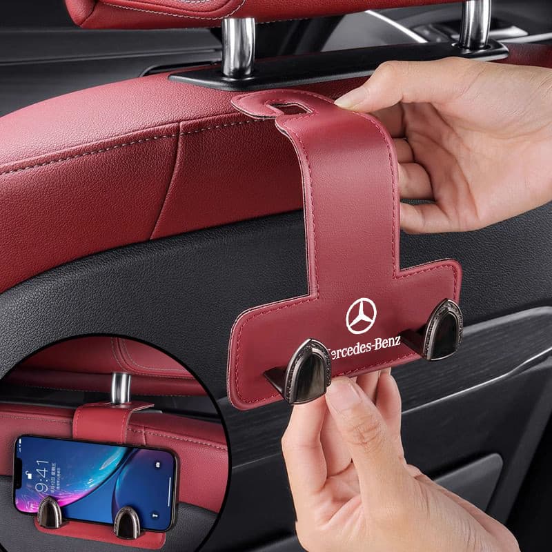 Ganchos Organizadores para Encosto de Banco de Carro, Suporte Universal para Encosto de Cabeça, Adequado para Mercedes B