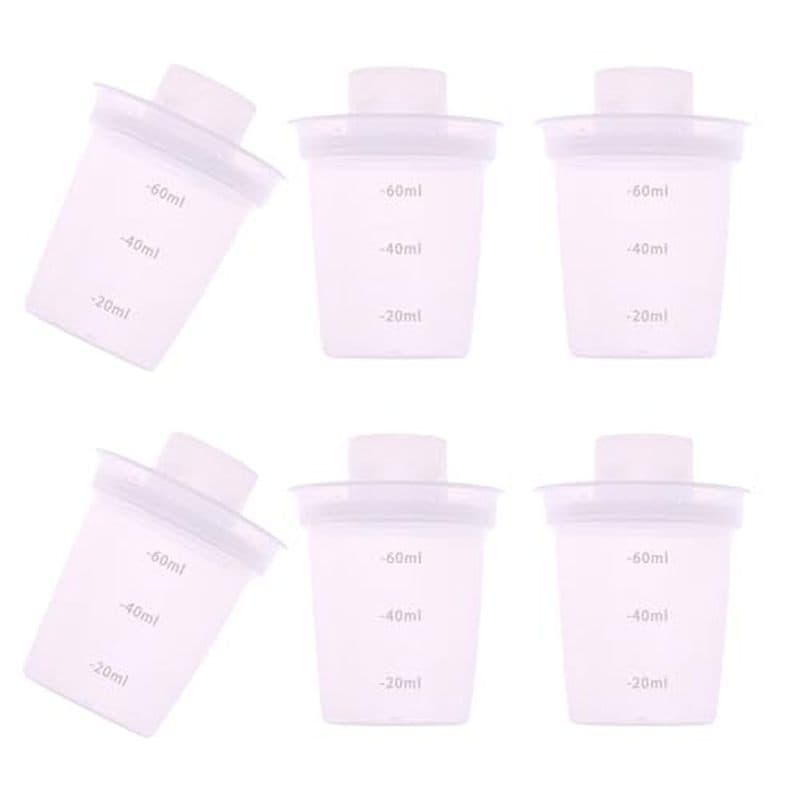 Dispensadores De Leite Portáteis De 6 Peças , Design De Vazamento , Caixa De Armazenamento Para Alimentação Em Viagens E
