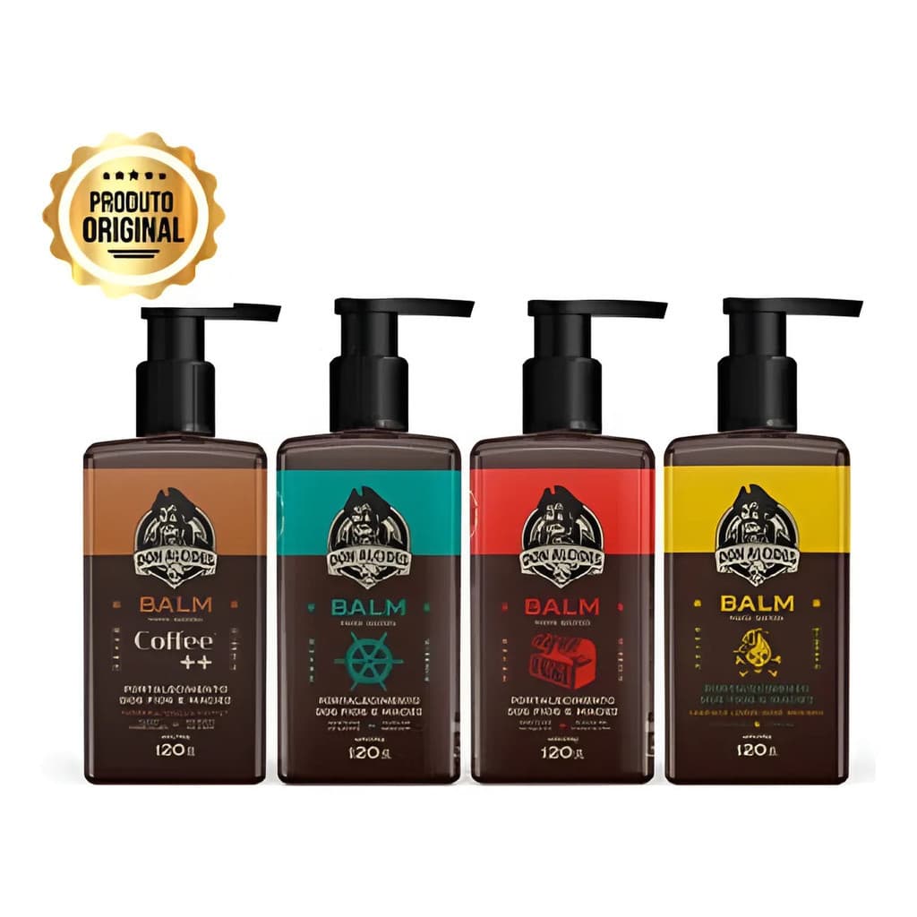 Kit Balm Don Alcides Barba Negra+calico Jack+lemon Bone+co