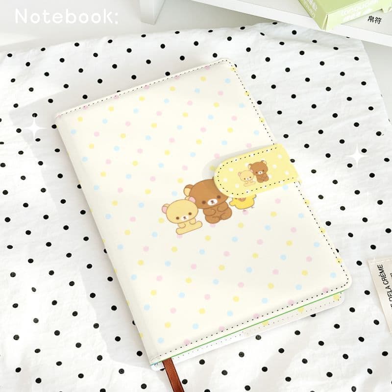 Japão japão coreia Rilakkuma couro pu a5 diário menina coração engrossado nicho Super bonito menina coração bloco de not