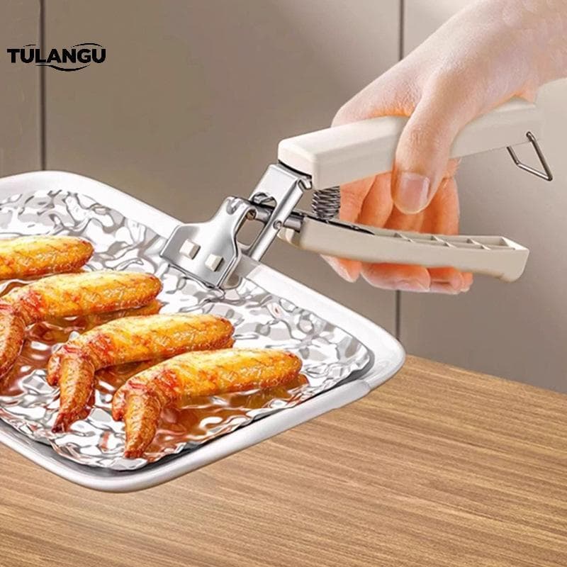 TULANGU Pinça De Tigela De Aço Inoxidável , Resistente Ao Calor , Antiderrapante , Ferramenta De Cozinha Para Levantamen