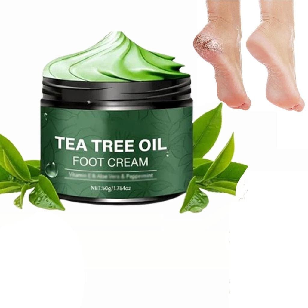 hingAloeVera&TeaTreeFootMoisturiser, Bálsamo Hidratante para os Pés com Tea Tree, Reparador para Pés Secos, Nutritivo e