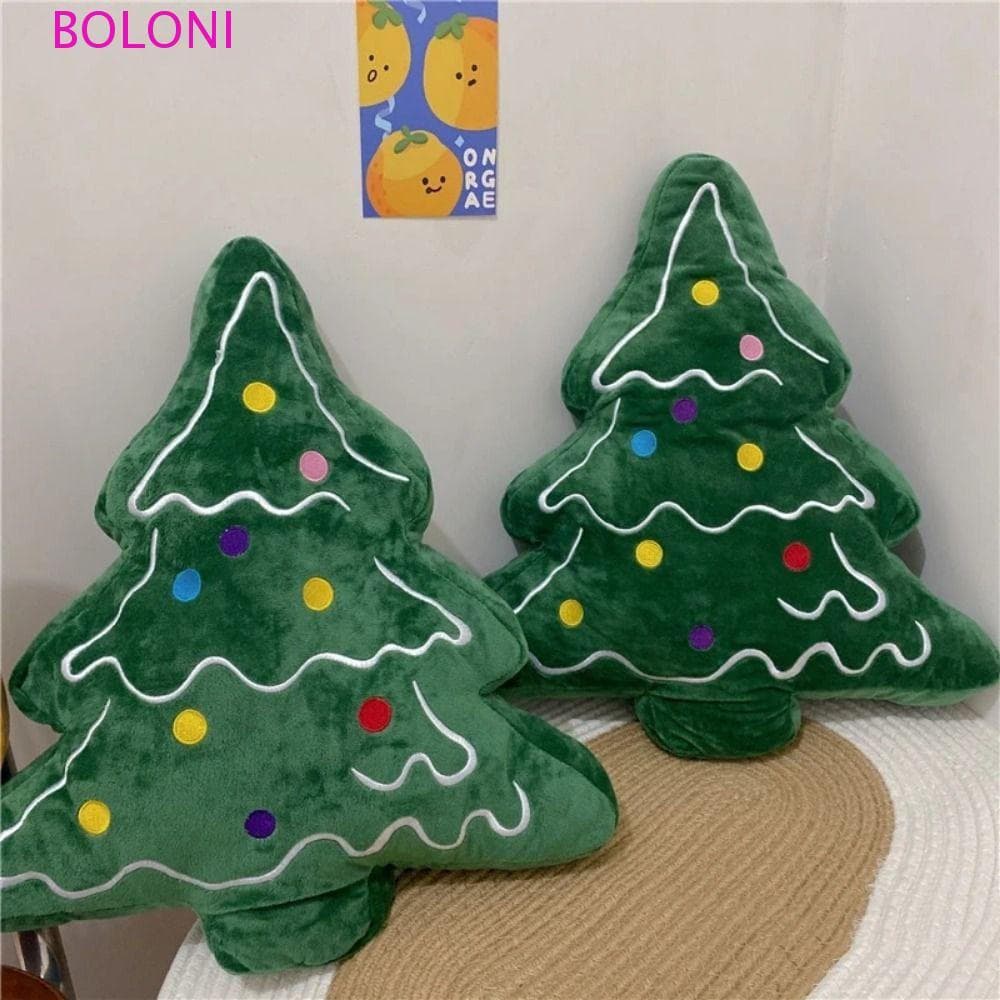 Almofada De Sofá De Árvore De Natal BOLONI , Travesseiro Decorativo Confortável Em Formato 3D Para O Dia , Enfeites