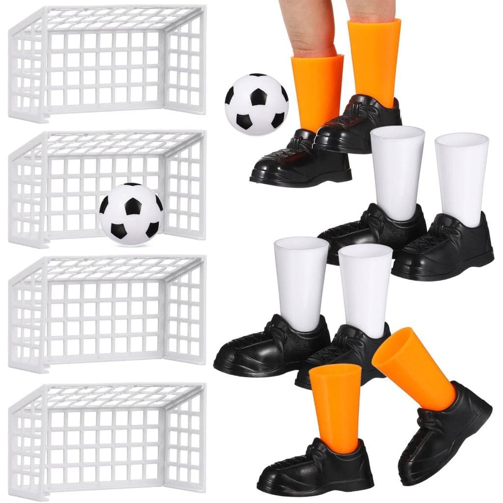 Conjunto de 2 Brinquedos de Futebol de Dedo Totority para Crianças, Jogo de Mesa com Gols, Brinquedo para Lembrancinhas