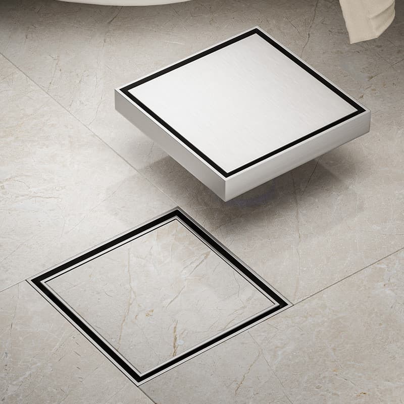 Dreno De Piso De Aço Inoxidável 304 Engrossado , Invisível , Pode Ser Incrustado Com Azulejos Banheiro Desodorante Ocult