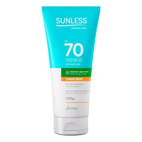 Protetor Solar Sunless Fps 70 Toque Seco 200g