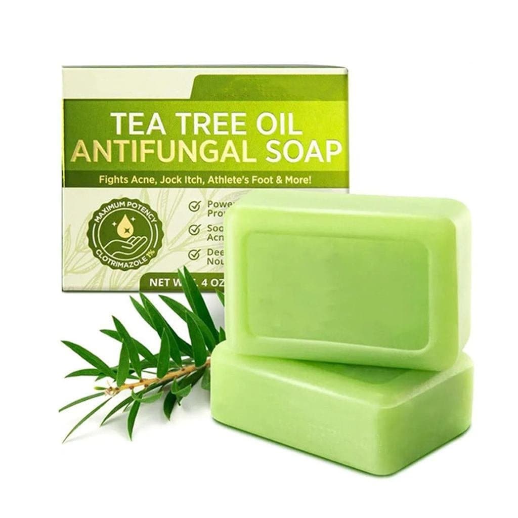 Sabonete em Barra de Óleo de Tea Tree - Sabonete em Barra para Alívio, Esfoliação Suave para Poros Profundos, para uma P