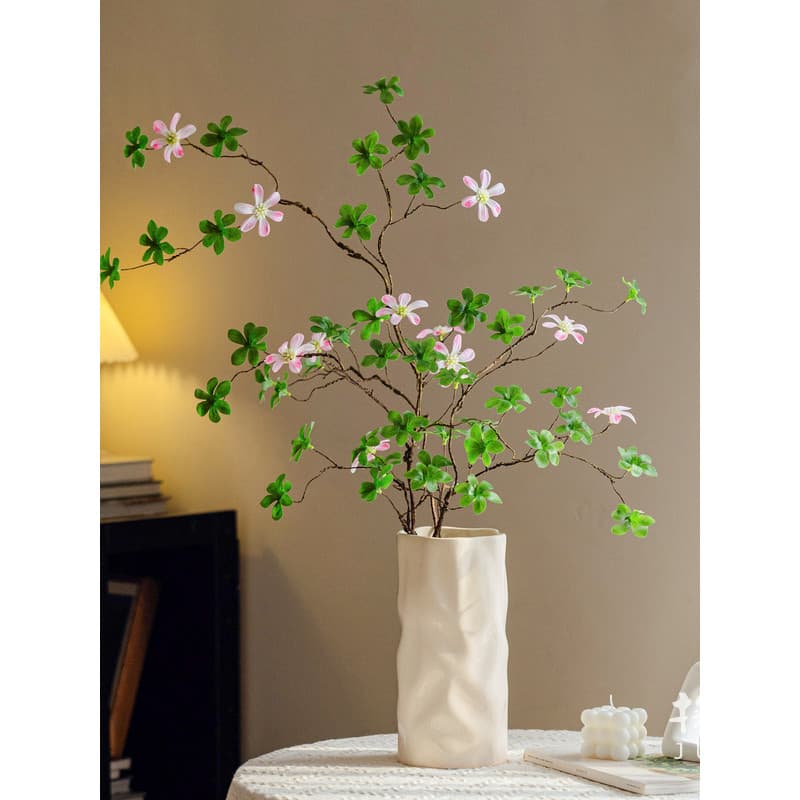[Juhan] Flor artificial Flor artificial Sensação de alta qualidade Planta verde realista Desktop Sala de estar Planta bi