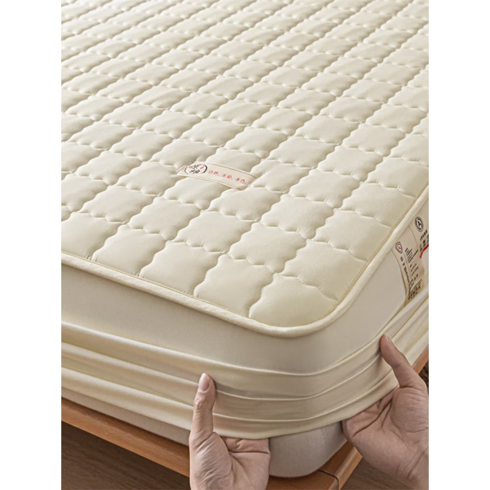 Lençol de cama impermeável de algodão cru classe A, peça única, colchão acolchoado, protetora, lençol, capa de cama