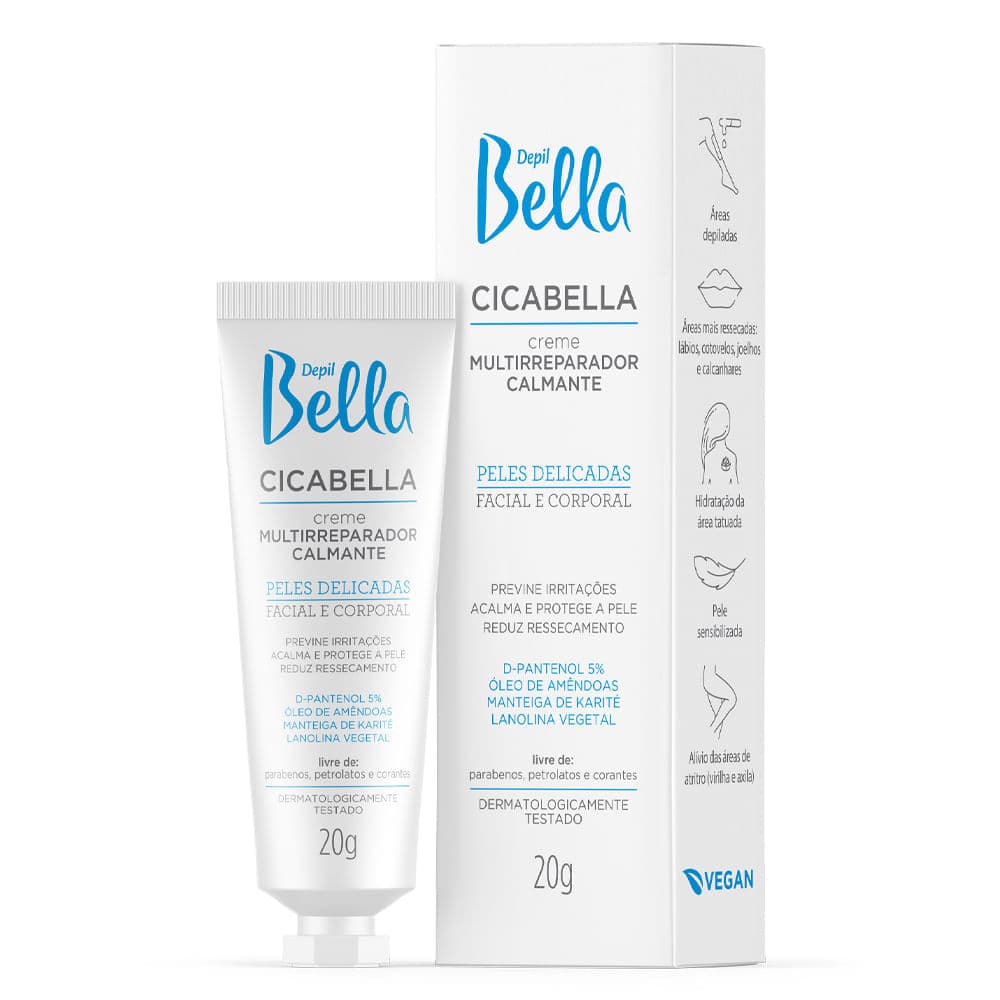 Cicabella Creme Multirreparador Calmante Depil Bella 20g