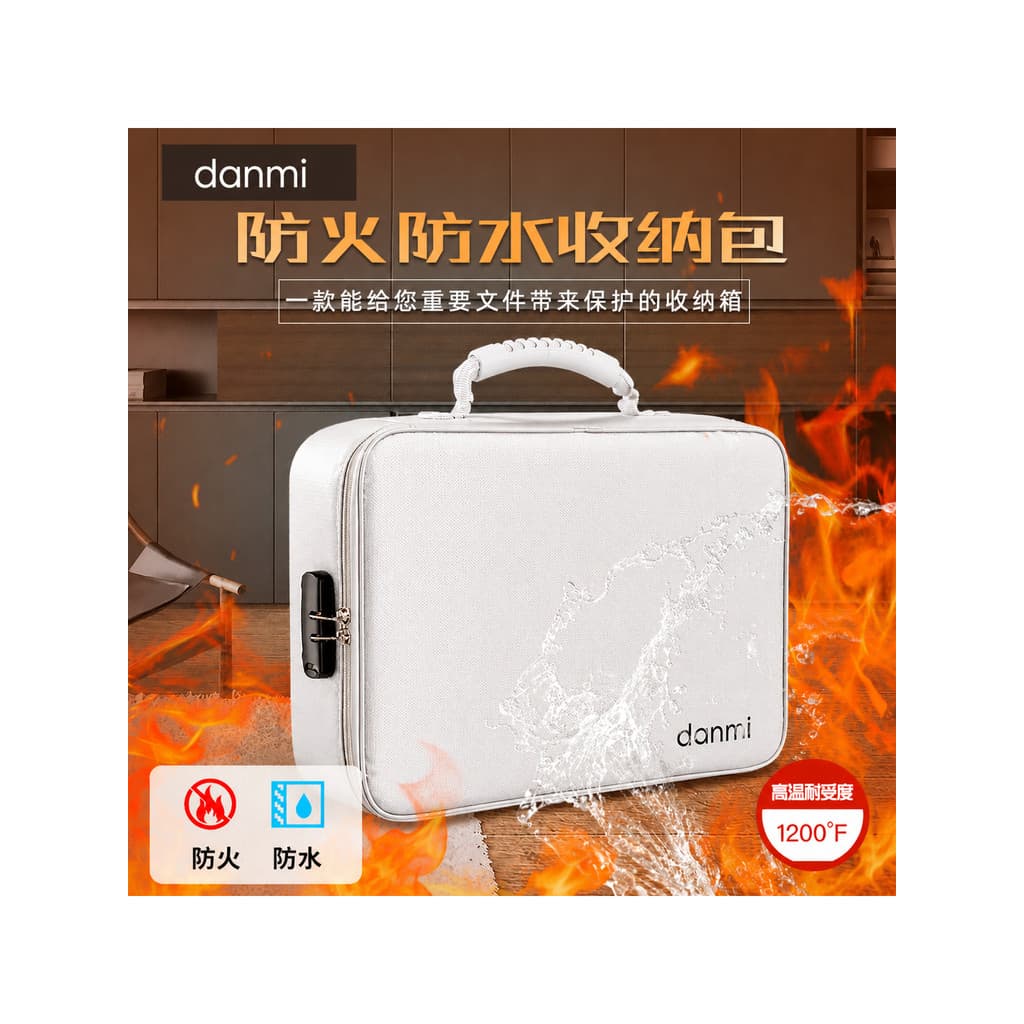 Saco de armazenamento de documentos à prova de fogo informações domésticas saco de documentos certificado de conta Multi