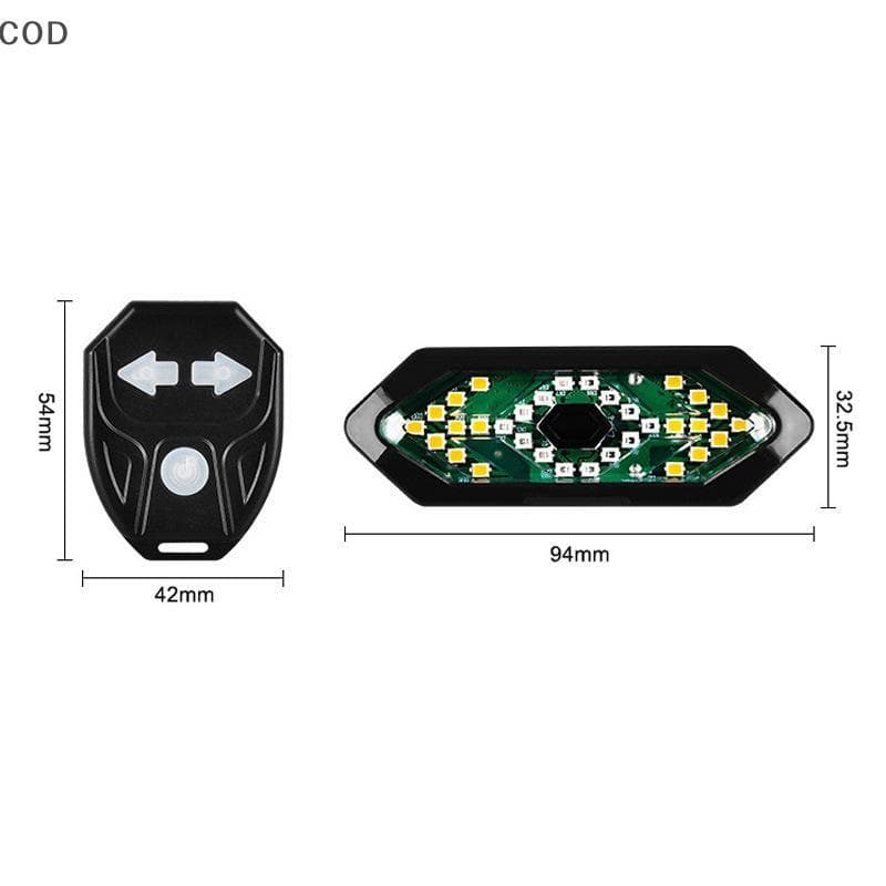 [YSB] Luz Traseira De Sinal De Mudança De Direção De Bicicleta LED Lâmpada Recarregável USB Luzes Sem Fio Acessórios BR