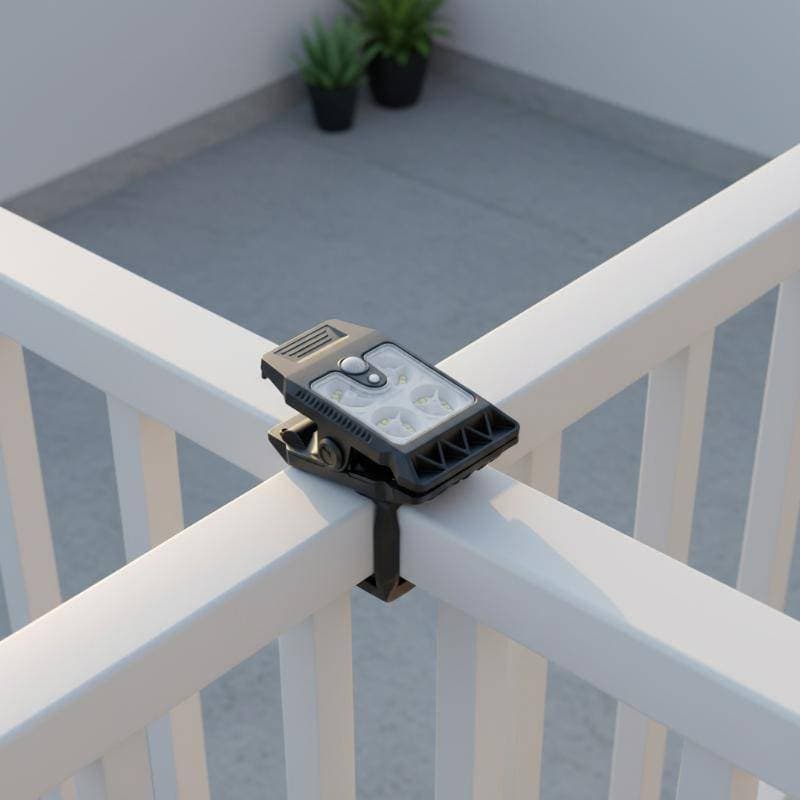 Lâmpada De Clipe Solar Com Detecção Inteligente Atualizada , Pátio Externo , Iluminação De Jardim Parede